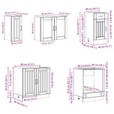 Ensemble d'armoires de cuisine 8 pcs Kalmar bois d'ingénierie