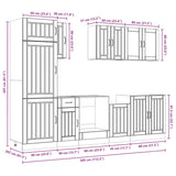 Ensemble d'armoires de cuisine 8 pcs Kalmar bois d'ingénierie