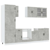 Kalmar 8 pcs engineered wood kitchen cabinet set