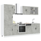 Kalmar 8 pcs engineered wood kitchen cabinet set