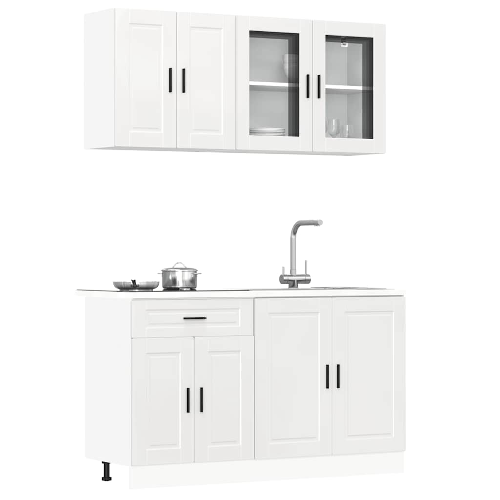 Kalmar 4 pcs kitchen cabinet set engineered wood