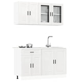 Kalmar 4 pcs kitchen cabinet set engineered wood