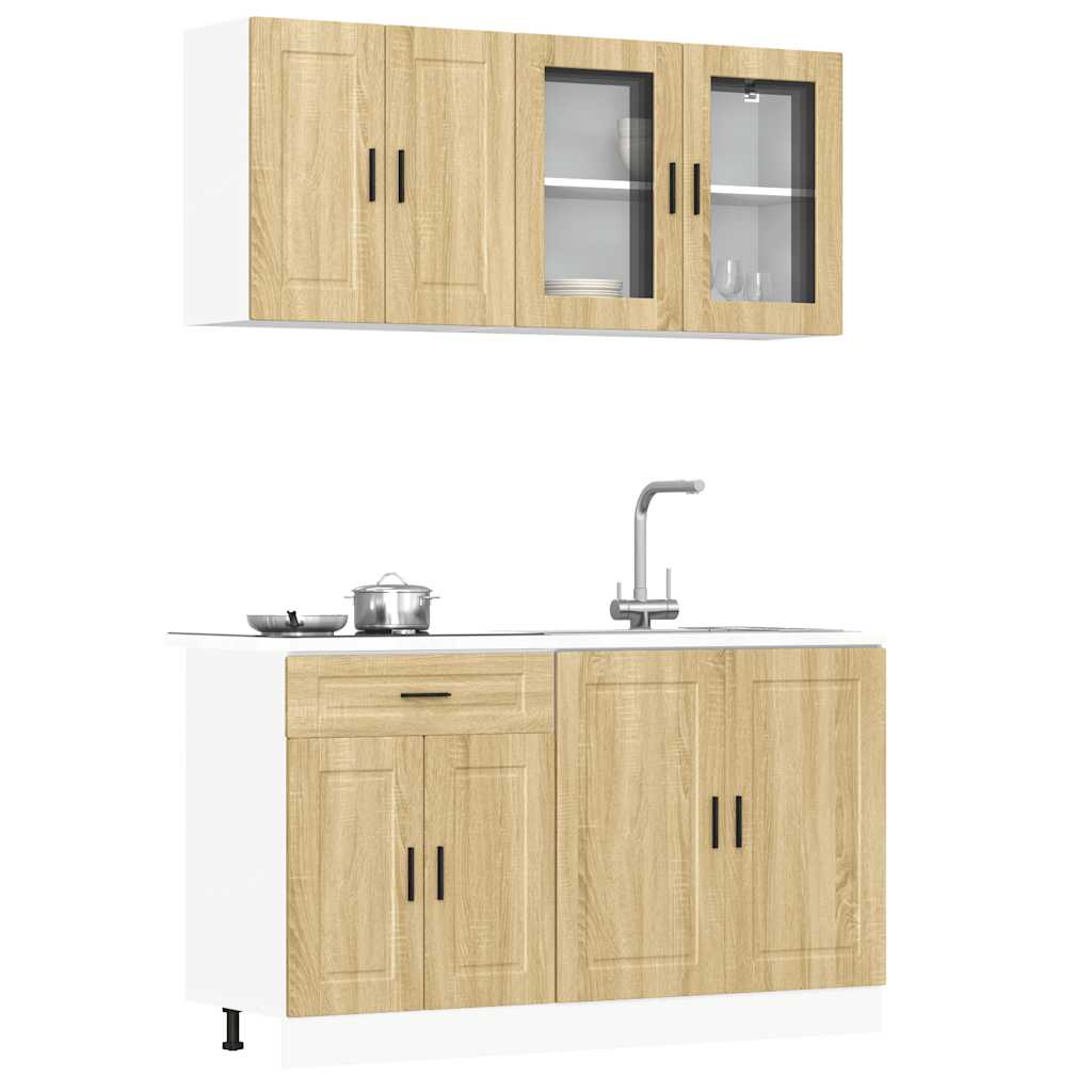 Ensemble d'armoires de cuisine 4 pcs Kalmar bois d'ingénierie