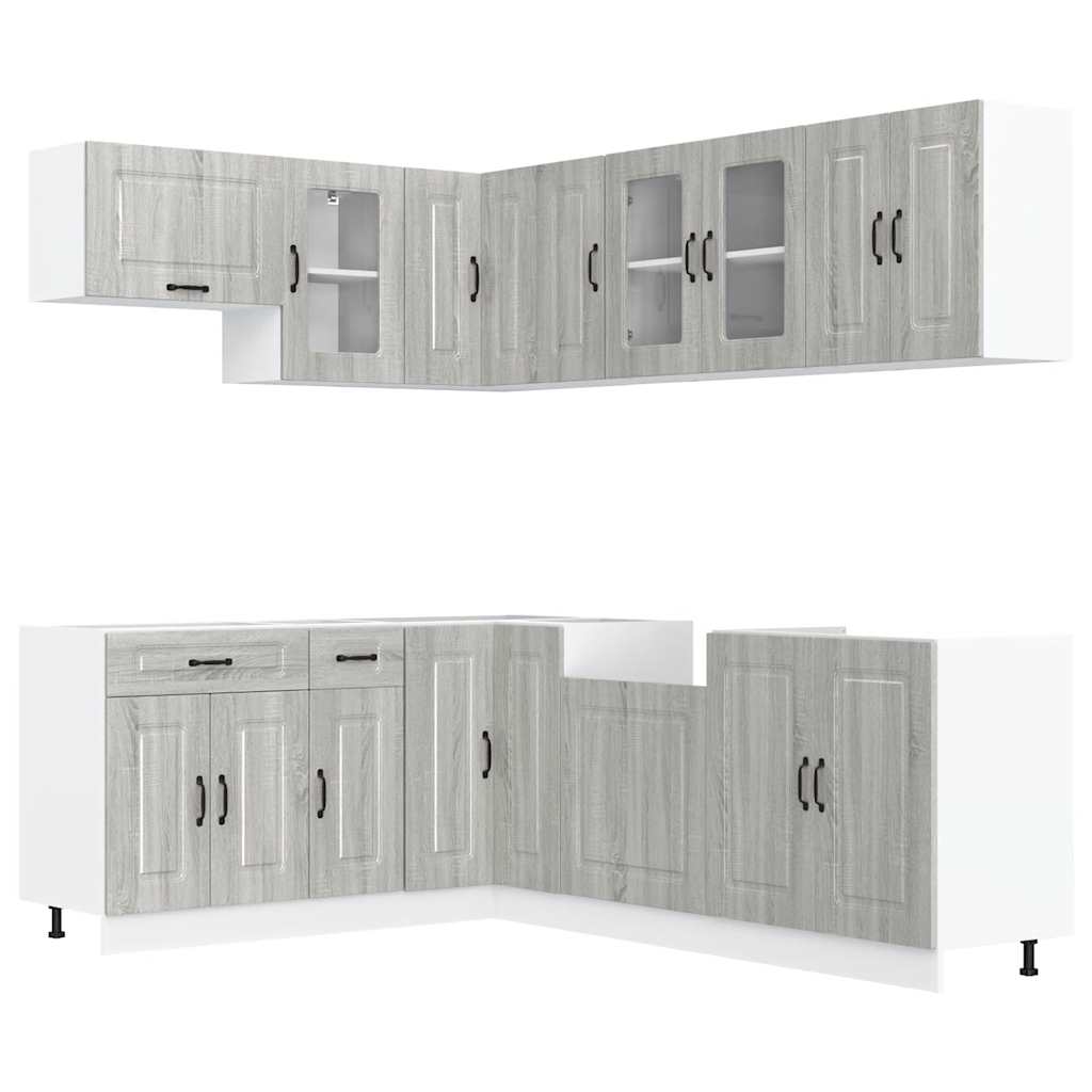 Ensemble d'armoires de cuisine 11 pcs Kalmar bois d'ingénierie