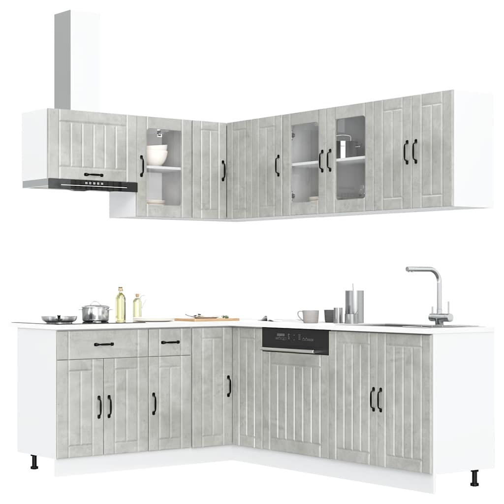 Lucca 11 Piece Kitchen Cabinet Set Engineered Wood