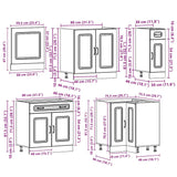 Ensemble d'armoires de cuisine 11 pcs Kalmar bois d'ingénierie