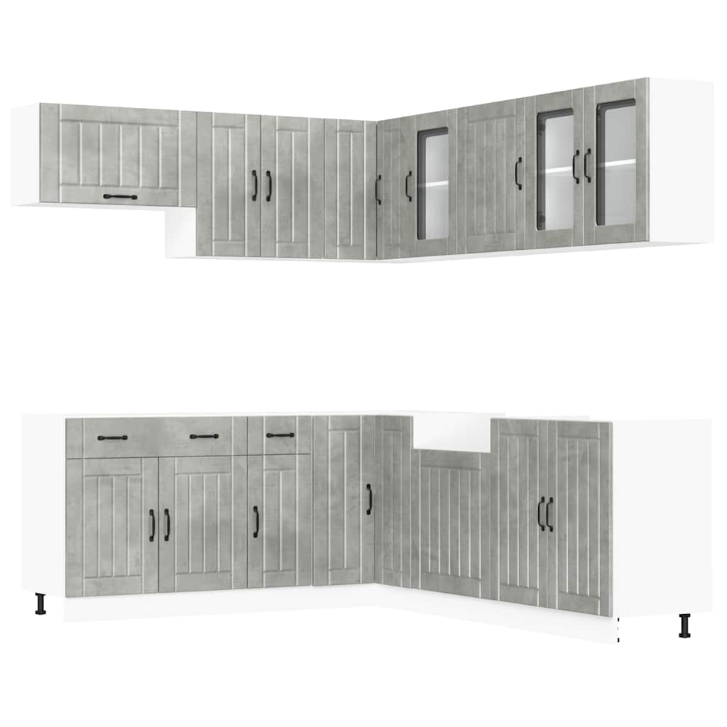 Lucca 11 Piece Kitchen Cabinet Set Engineered Wood