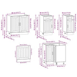 Ensemble d'armoires de cuisine 11 pcs Kalmar bois d'ingénierie