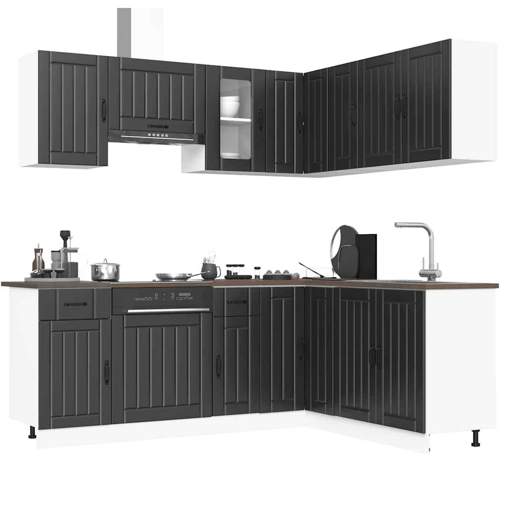 Lucca 11 Piece Kitchen Cabinet Set Engineered Wood