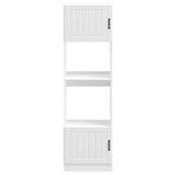 Armoires de four 2 pcs Kalmar blanc bois d'ingénierie