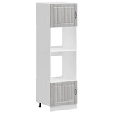 Armoires de four 2 pcs Kalmar sonoma gris bois d'ingénierie