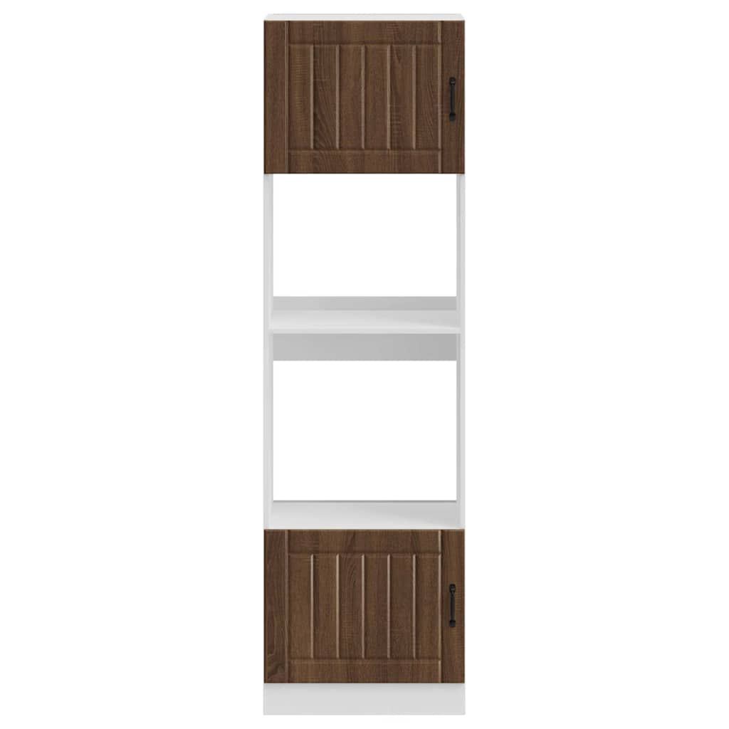 Armoires de four 2 pcs Kalmar chêne marron bois d'ingénierie