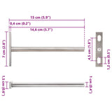 Supports d'étagères flottantes 12pcs invisible acier au carbone