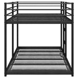 Lit superposé sans matelas noir 107x203 cm acier