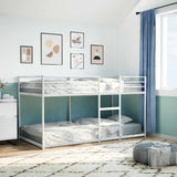 Bunk bed without mattress white 80x200 cm steel