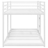 Bunk bed without mattress white 80x200 cm steel