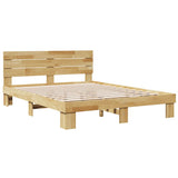 Bed frame with headboard without mattress 150 x 200 cm