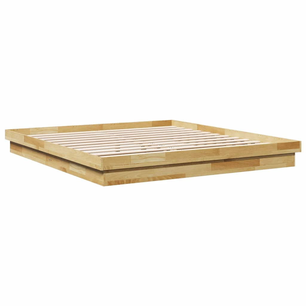 Bed frame without mattress 180x200 cm solid oak wood