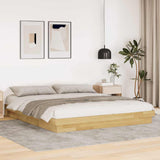 Bed frame without mattress 180x200 cm solid oak wood