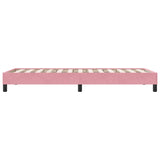 Sommier à lattes de lit sans matelas rose 80x210 cm velours