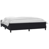 Slatted bed base with black mattress 200x210 cm Velvet