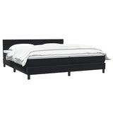 Slatted bed base with black mattress 200x220 cm velvet