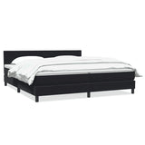 Slatted bed base with black mattress 200x220 cm velvet