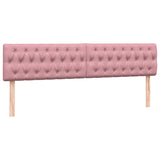 Sommier à lattes de lit avec matelas rose 180x210 cm velours