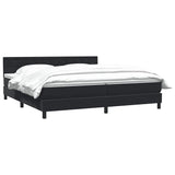 Slatted bed base with black mattress 200x210 cm Velvet