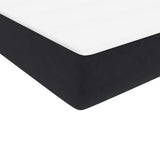 Slatted bed base with black mattress 80x220 cm velvet