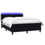 Slatted bed base with black mattress 140x220 cm velvet