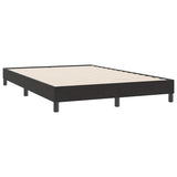 Slatted bed base with black mattress 140x220 cm velvet