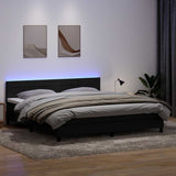 Slatted bed base with black mattress 200x220 cm velvet