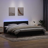 Slatted bed base with black mattress 200x220 cm velvet