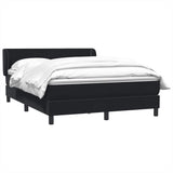 Slatted bed base with black mattress 160x220 cm velvet