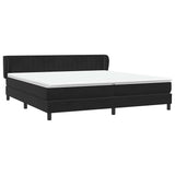 Slatted bed base with black mattress 200x220 cm velvet