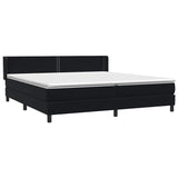 Slatted bed base with black mattress 200x210 cm Velvet