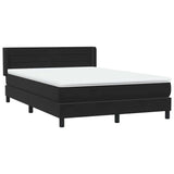 Sommier à lattes de lit avec matelas noir 140x210 cm velours