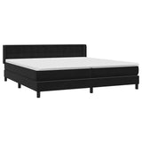 Slatted bed base with black mattress 200x210 cm Velvet