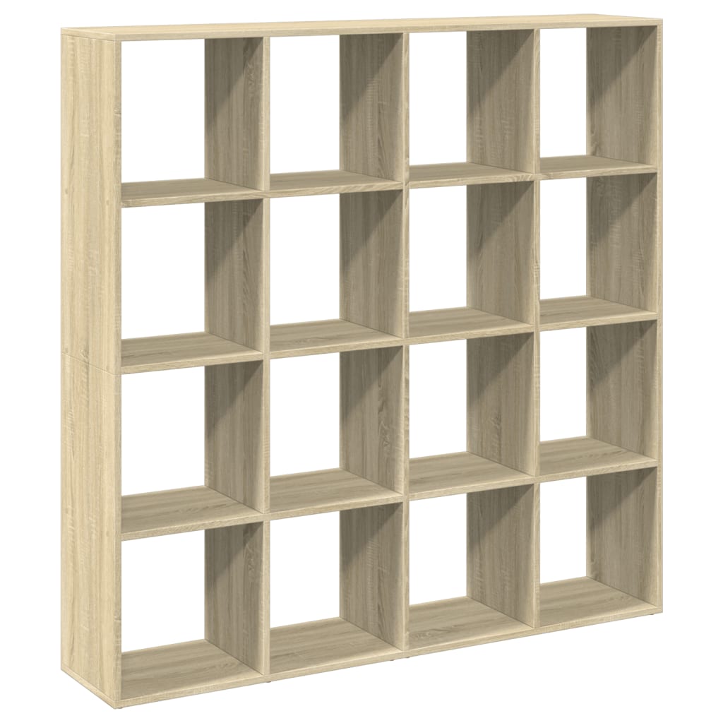 Bibliothèque chêne sonoma 137,5x29x137,5 cm bois d'ingénierie