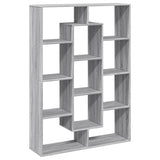 Bibliothèque sonoma gris 102x29x143 cm bois d'ingénierie