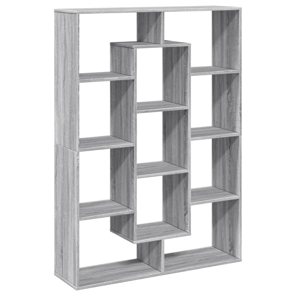 Bibliothèque sonoma gris 102x29x143 cm bois d'ingénierie