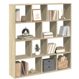 Bibliothèque chêne sonoma 132x29x141,5 cm bois d'ingénierie