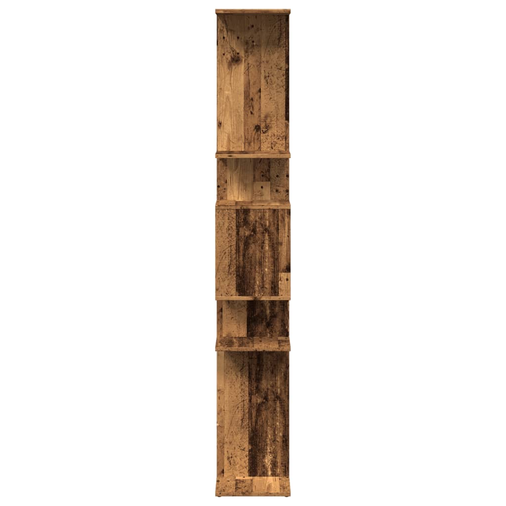 Bibliothèque chêne fumé 92x29x188 cm bois d'ingénierie