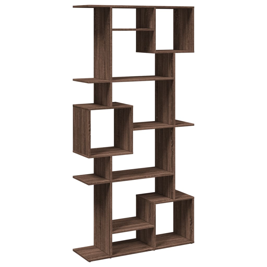 Bibliothèque chêne marron 92x29x188 cm bois d'ingénierie