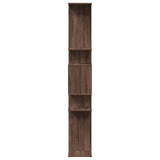 Bibliothèque chêne marron 92x29x188 cm bois d'ingénierie