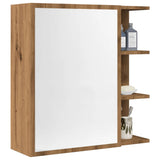 Armoire à miroir salle de bain chêne artisanal 62,5x20,5x64 cm