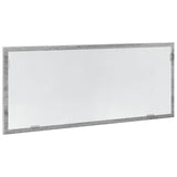 Miroir de salle de bain à LED sonoma gris bois d'ingénierie