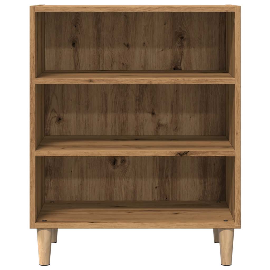 Handcrafted oak sideboard 57x35x75 cm engineered wood