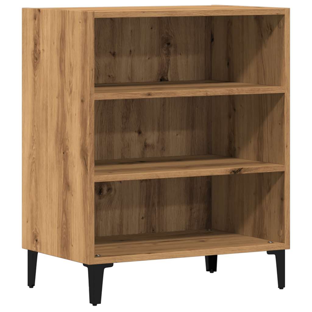 Buffet chêne artisanal 57x35x75 cm bois d'ingénierie